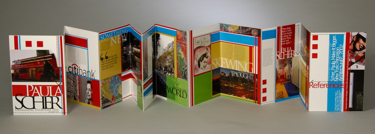 book design Layout Design paula scher Accordian Book