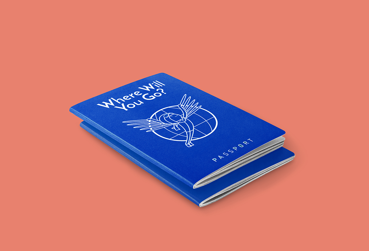 Passport collaterals print Education journey activity journal