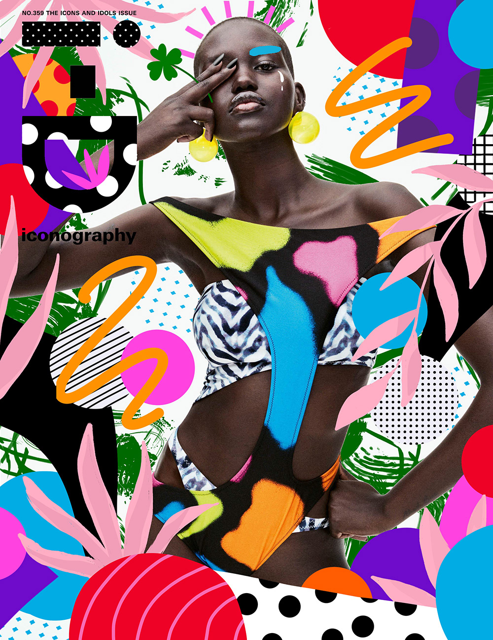 editorial Fashion campaign fashion illustration florals key visual mixed media strong women typography   Women empowering