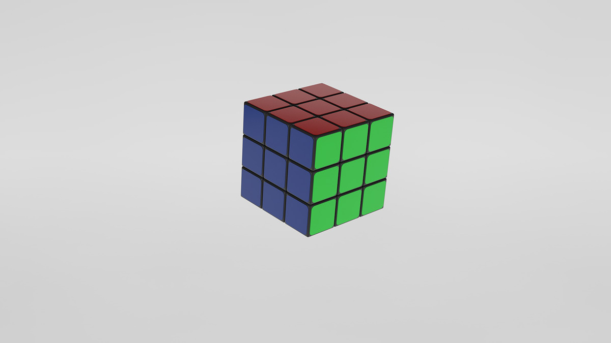 motion graphics mome758 SCAD color RGB rubik cube c4d simulation particles LOW poly Metaball