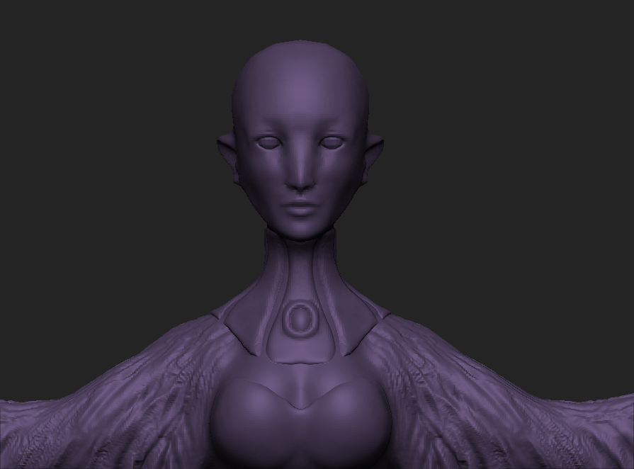monster girl woman model 3D Zbrush wings demon angel harpy valkyrie Phoenix