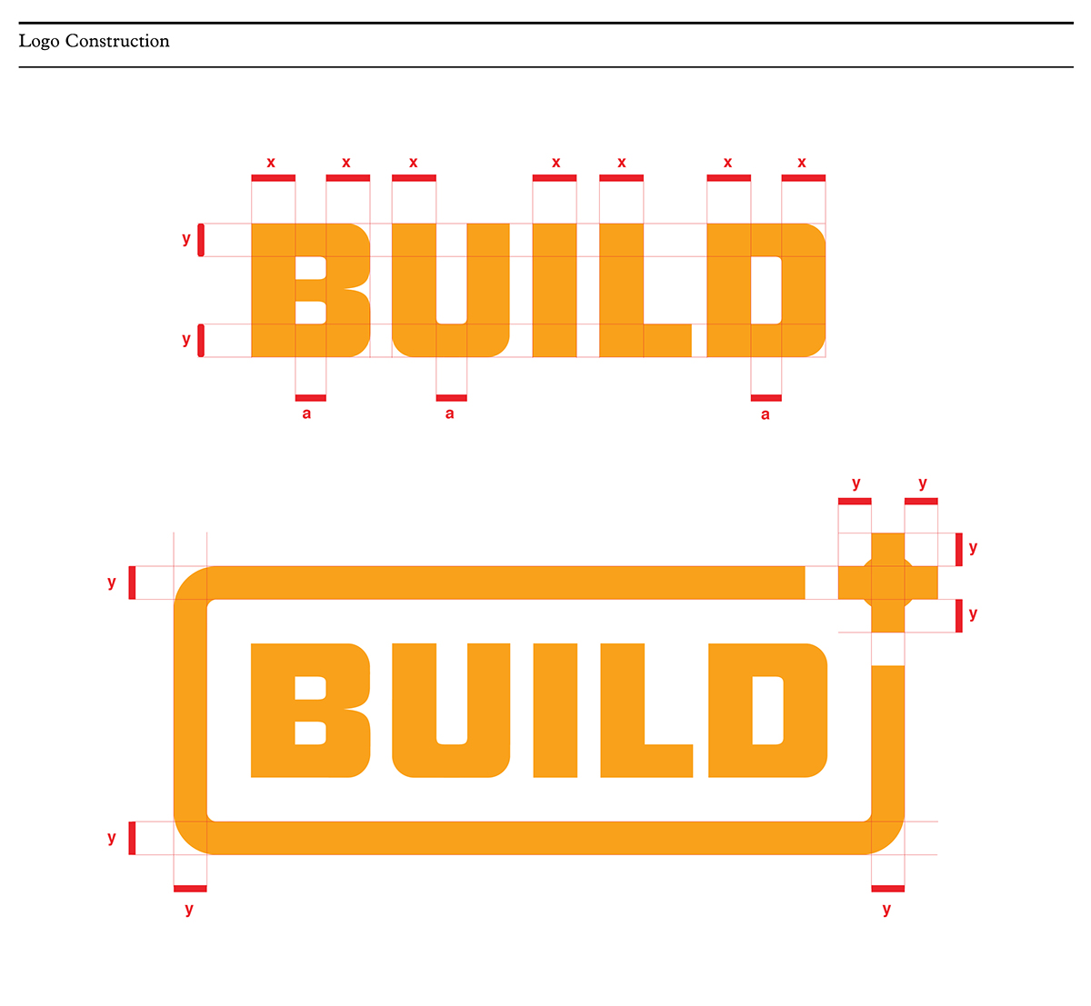 build design brand build+ buildplus hardware store Retail warehouse orange wayfinding Signage doha Qatar