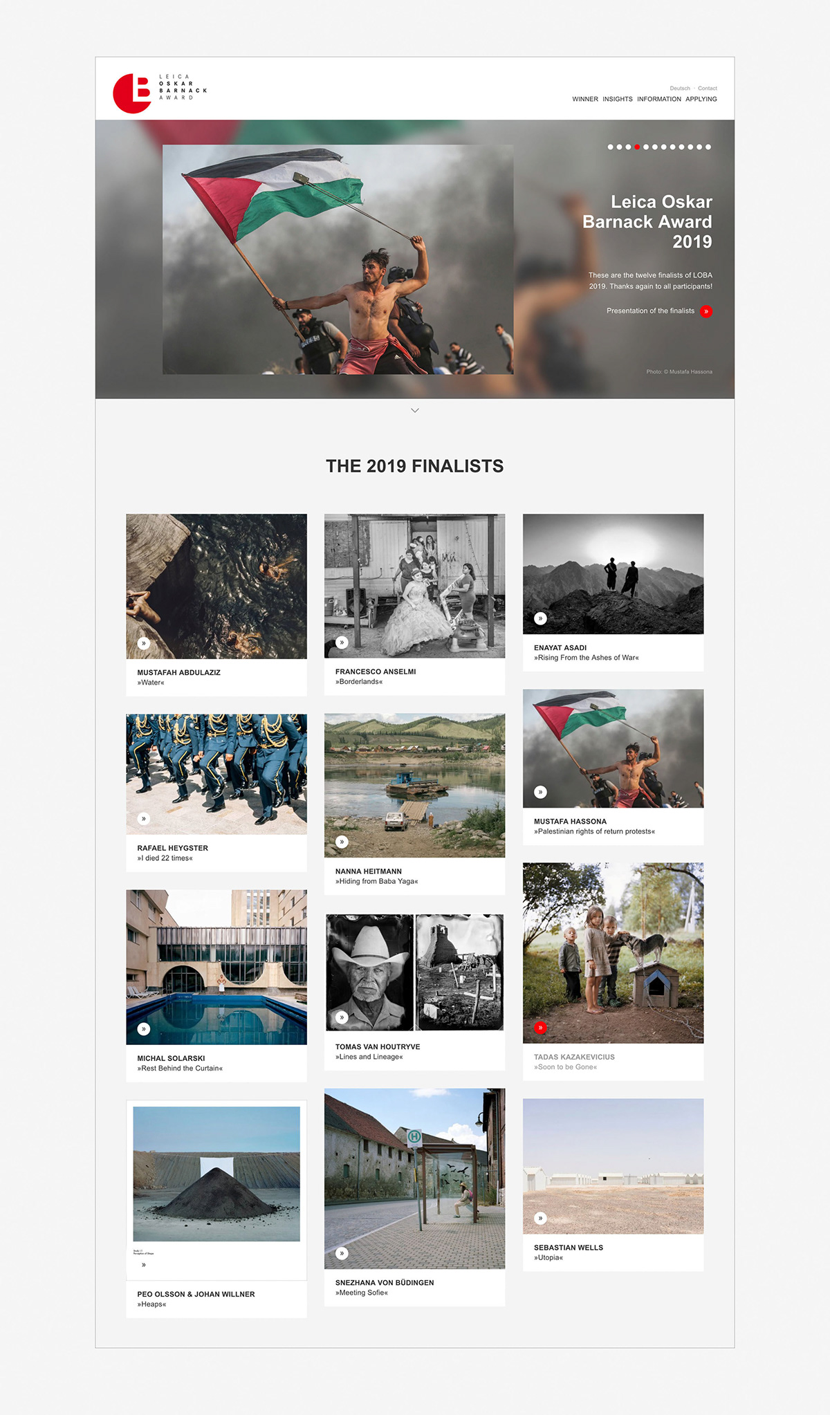 Webdesign ux UI Leica Photography  Interface siteseeing photo contest programming 