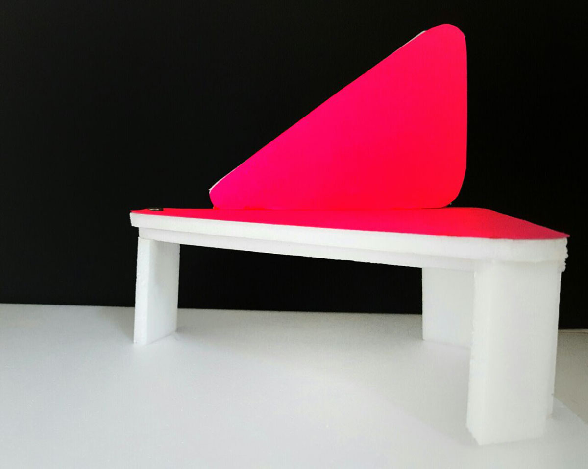 design móveis balanço Pavilhão Namoradeira chair pink