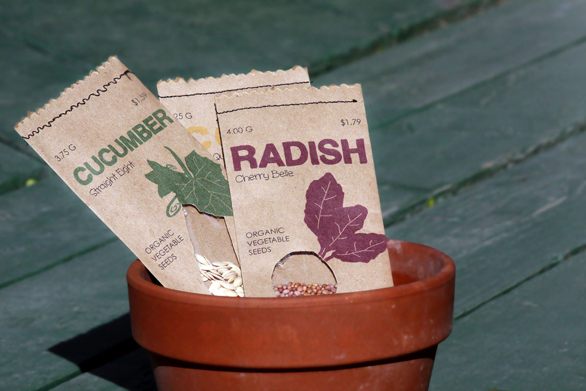 seeds Plant packets organic
