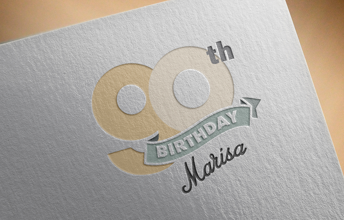 birthday card Invitation graphic Illustrator compleanno birthday party logo design bday happy vintage friends gold Colourful  invito