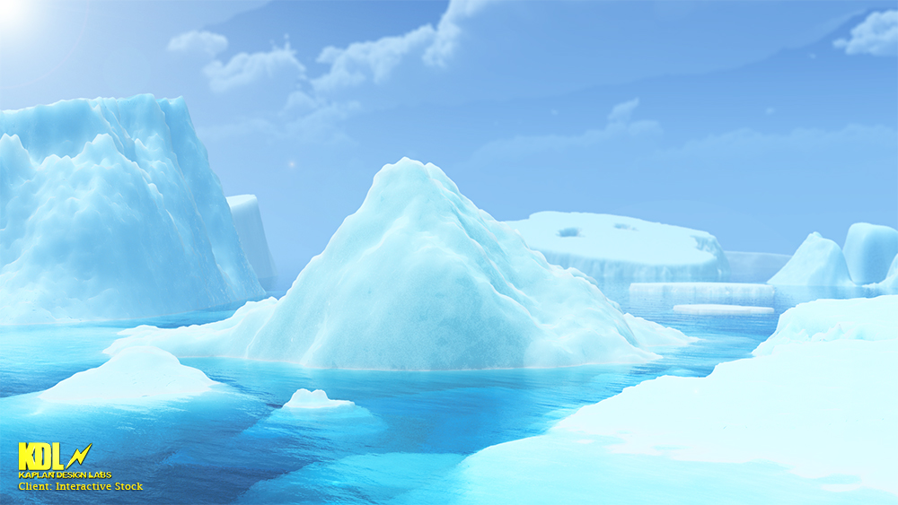 Arctic 3D CGI icebergs ice snow vue 3ds max clouds landscapes exterior environments digital nature tip of the tipoftheiceberg