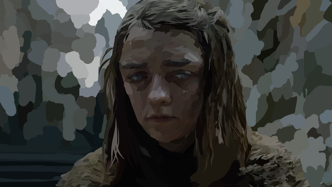 Arya Arya Stark  braavos faceless fan Fan Art Game of Thrones Maisie WIlliams Stark Winterfell