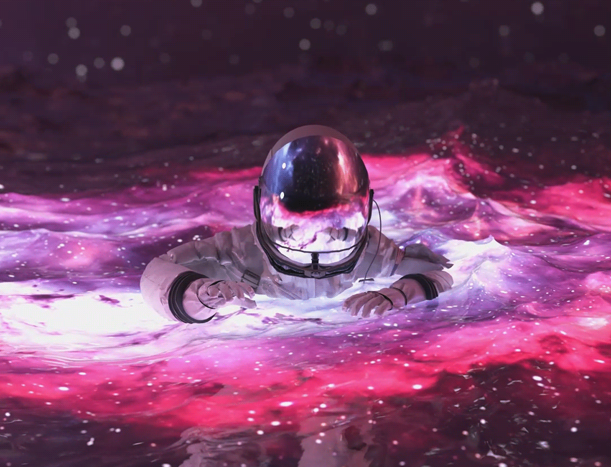 3D artist artwork astronaut Character design  Digital Art  galaxy Space  Travel universe