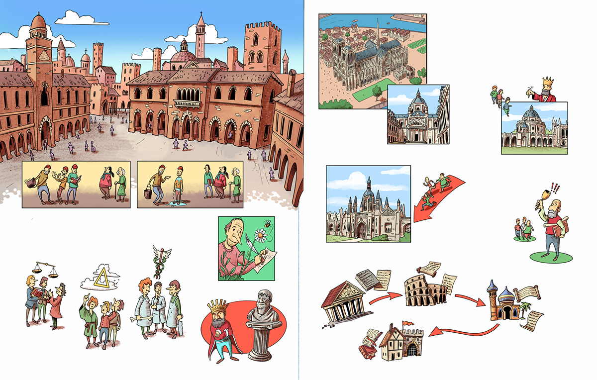 children children illustrations history infographics no fiction schoolbook