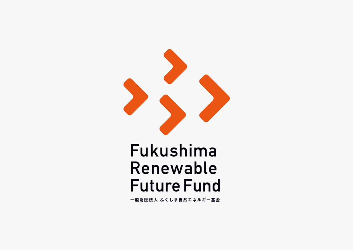 Fukushima japan Fund foundation symbolmark logo CI VI pamphlet sticker flyer