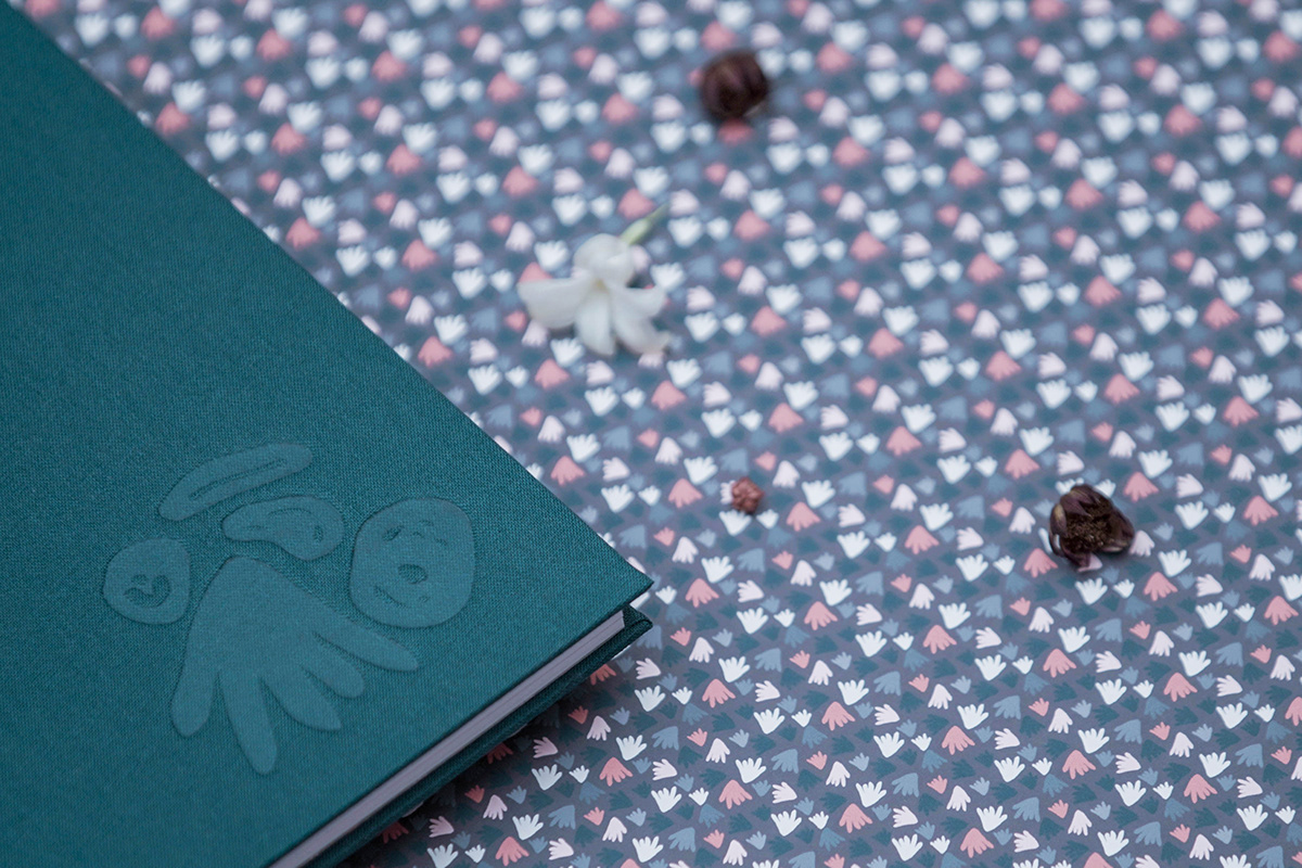 pattern design  ILLUSTRATION  graphic design  Bookbinding book design book cover notebook textile floral natural