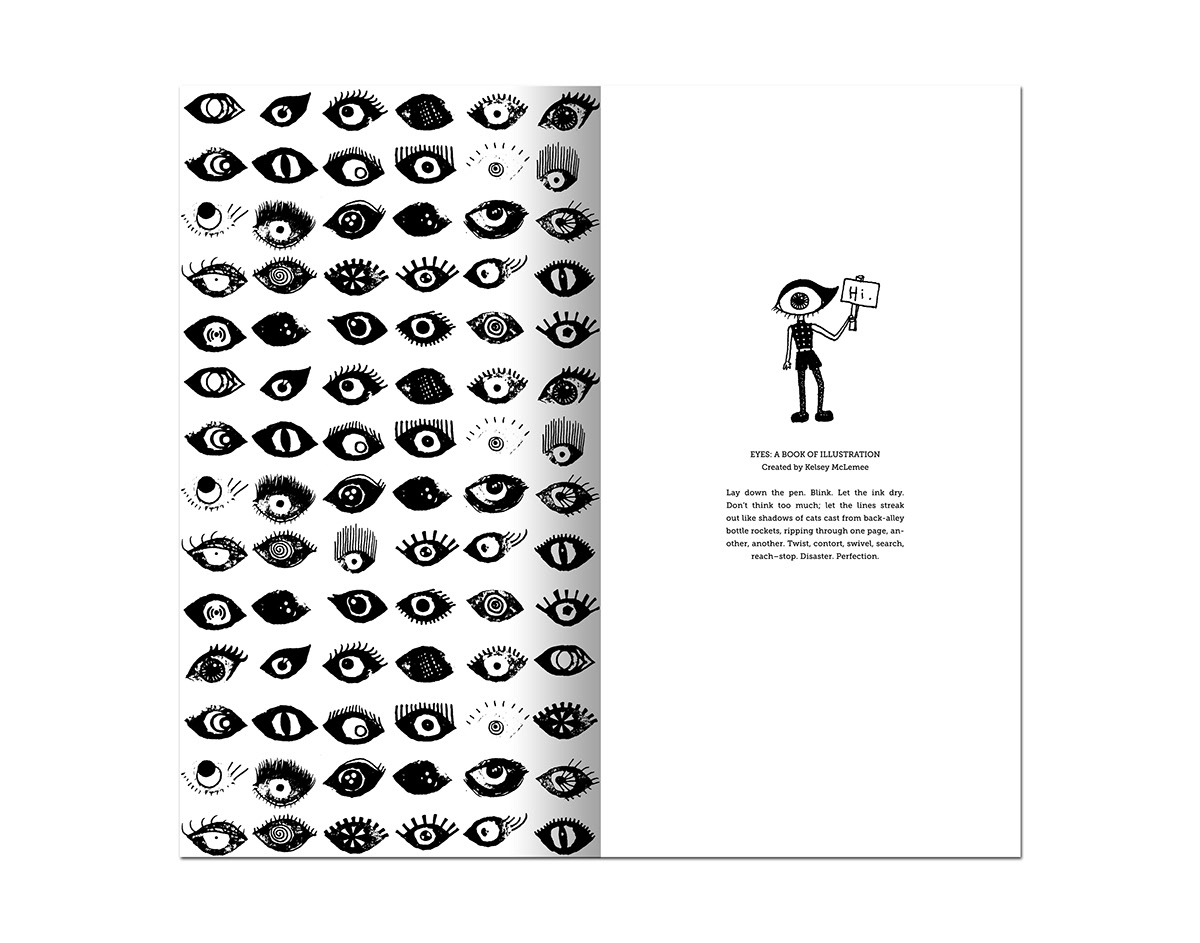 eyes people cute quirky pen and ink Character Zine  magazine