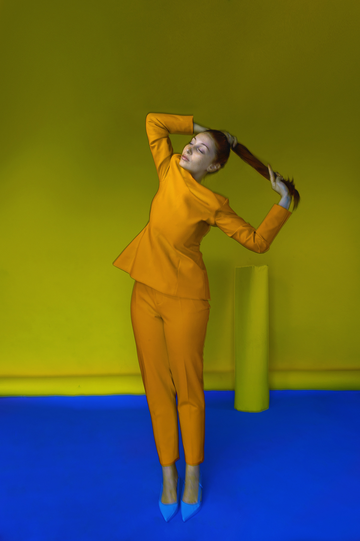 editorial Edvina Meta Fashion  Photography  Ursula Kovaci yellow