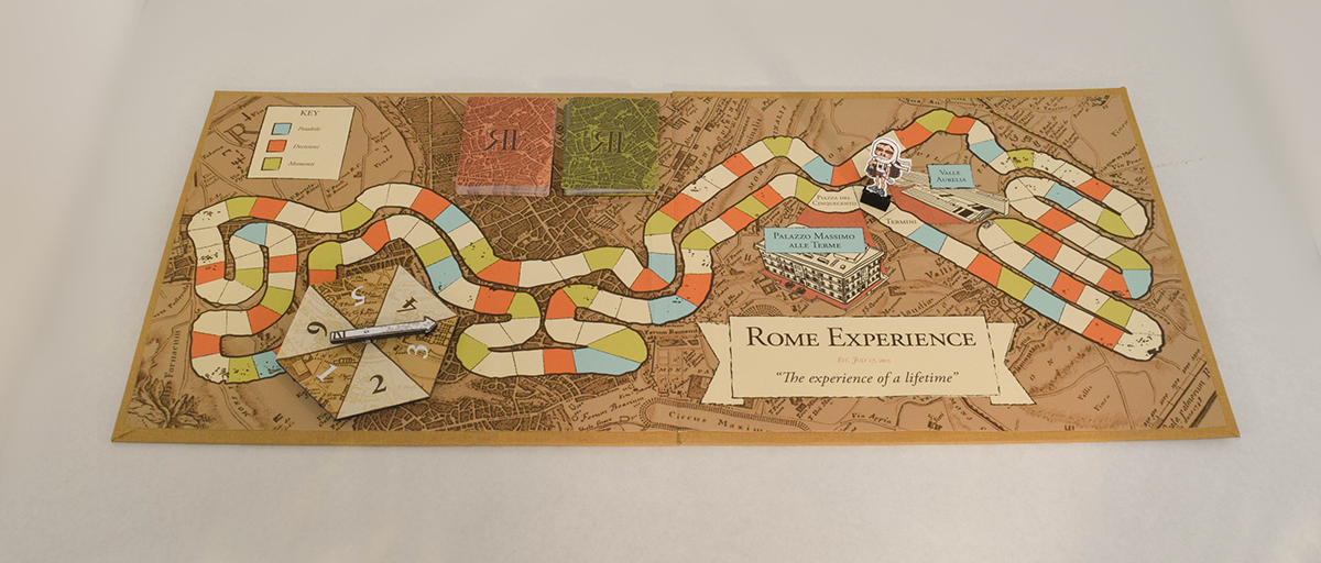 Adobe Portfolio Rome board game artist book