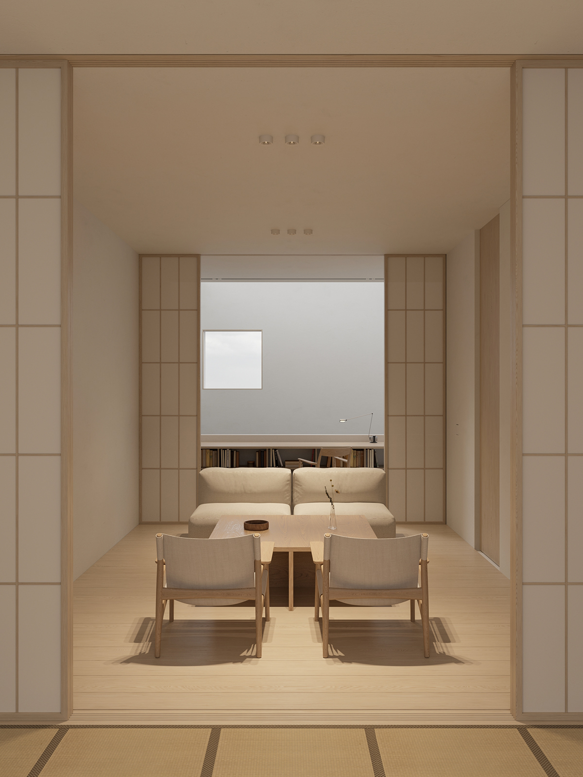 3ds max architecture CGI corona exterior japan minimal Render visualization