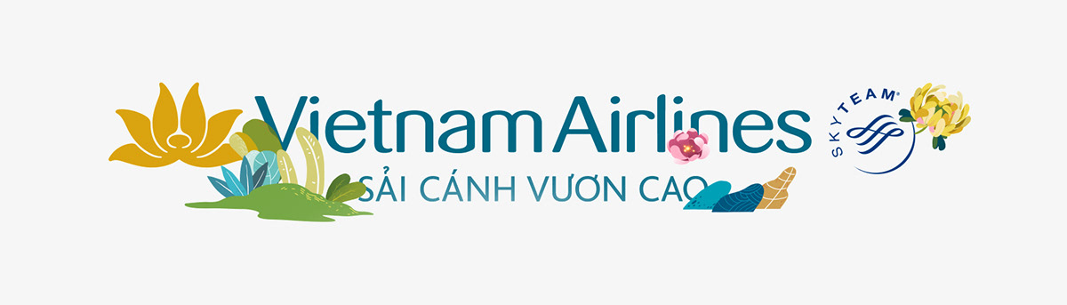ILLUSTRATION  motion graphics  square media tet TVC tvc vietnam airlines