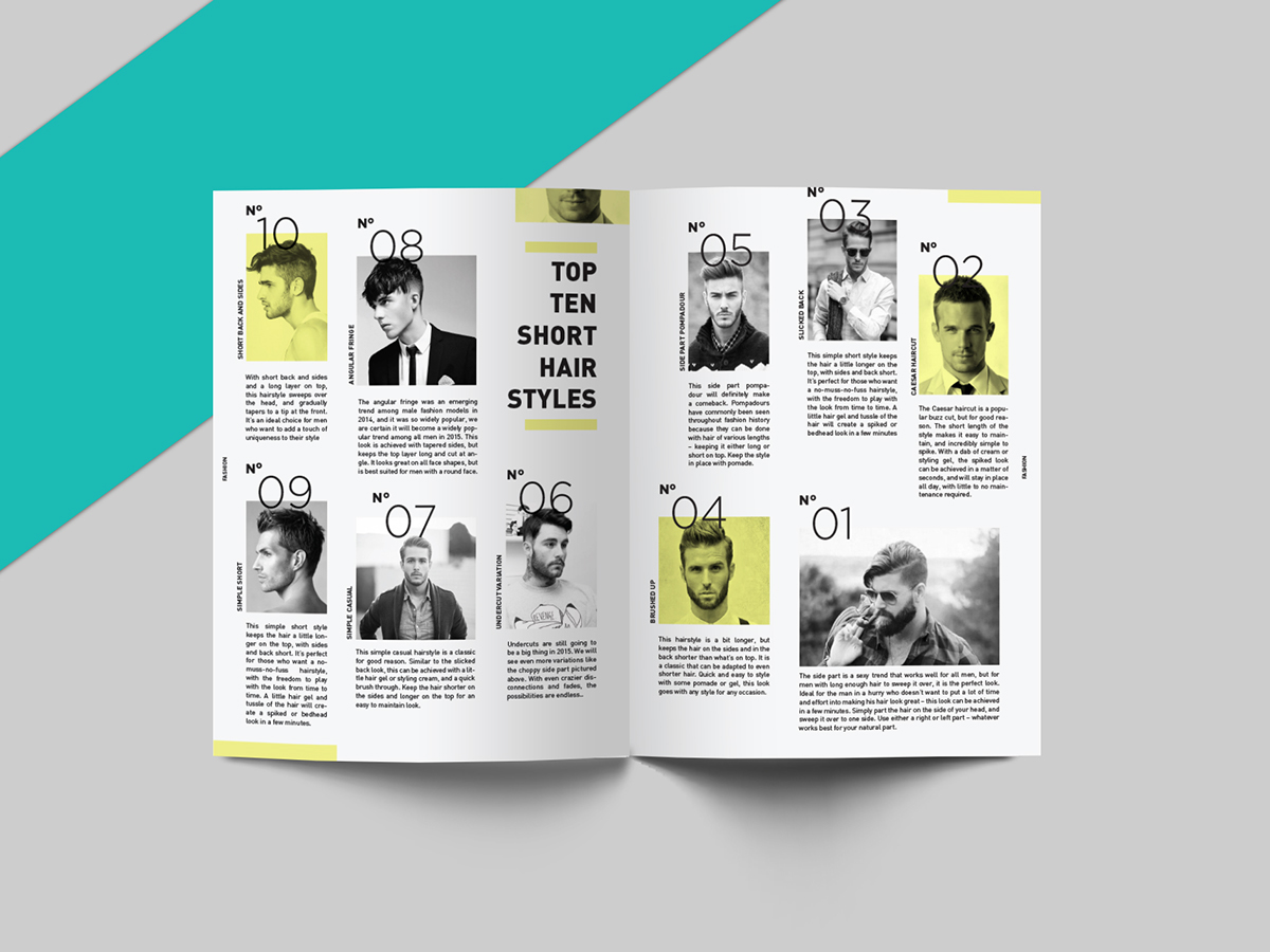 Magazine design type magazine bands Layout din Layout Design print