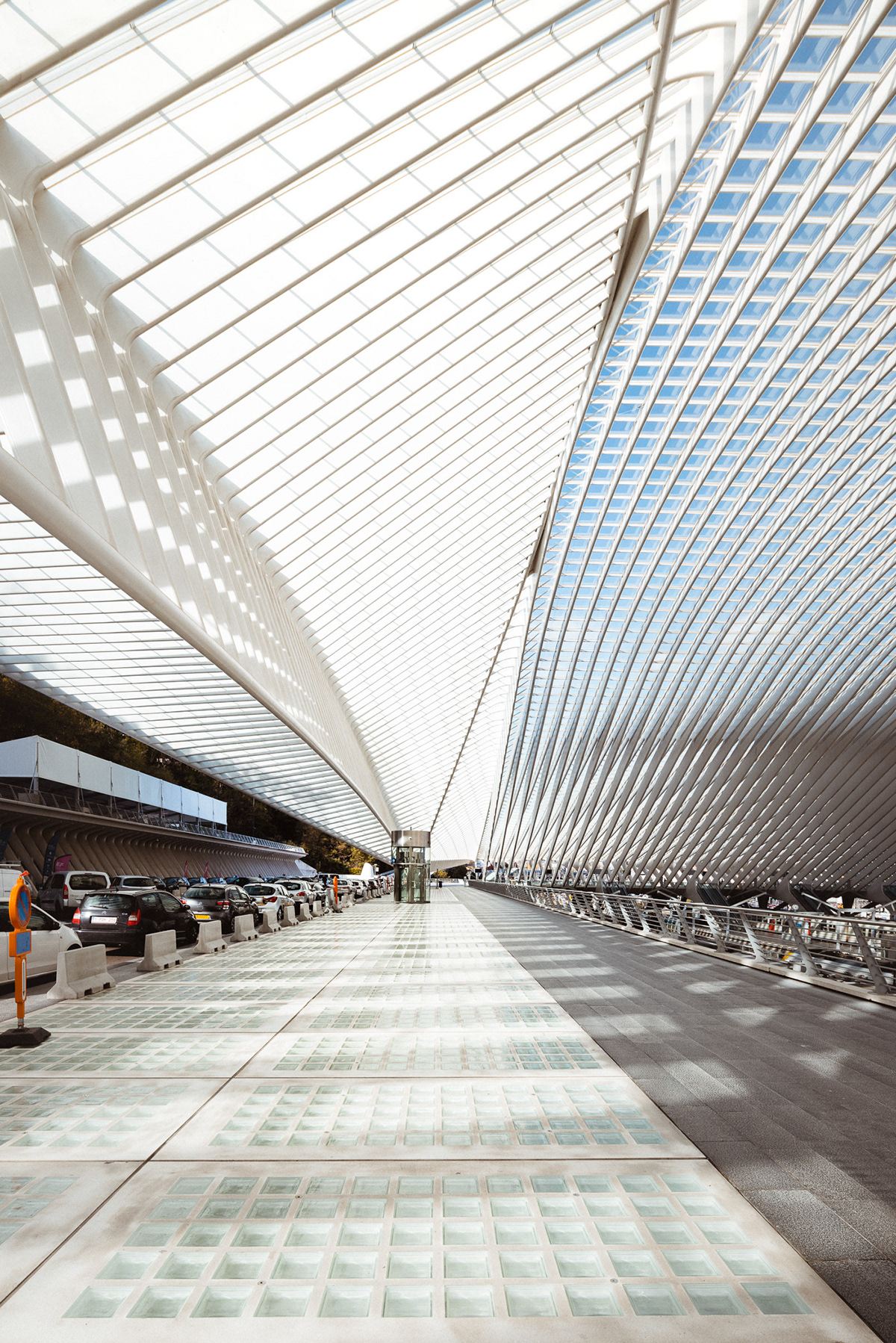 liège Santiago Calatrava Central Station concrete steel glas modern architecture Dynamic futuristic