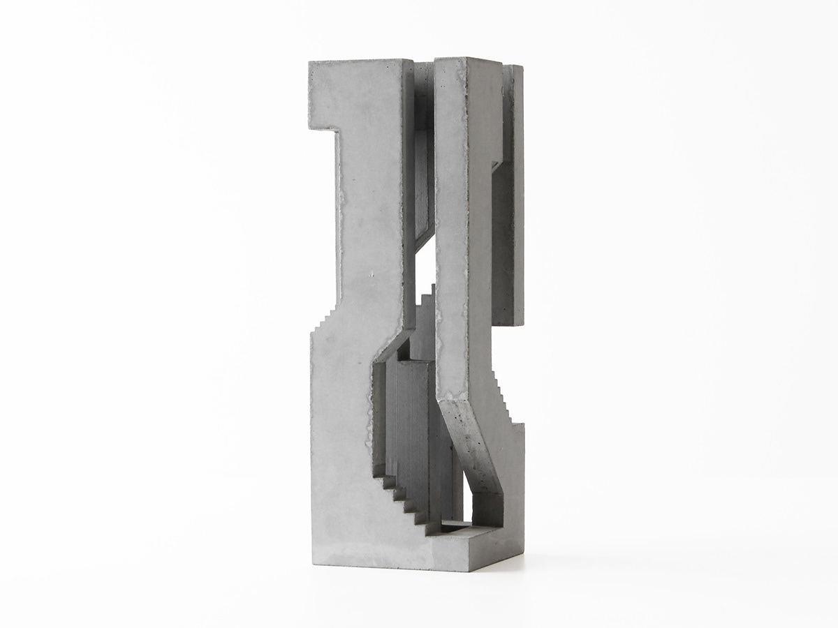 Arcchitecture artwork cement concrete design geometric geometry modern sculpture stairs