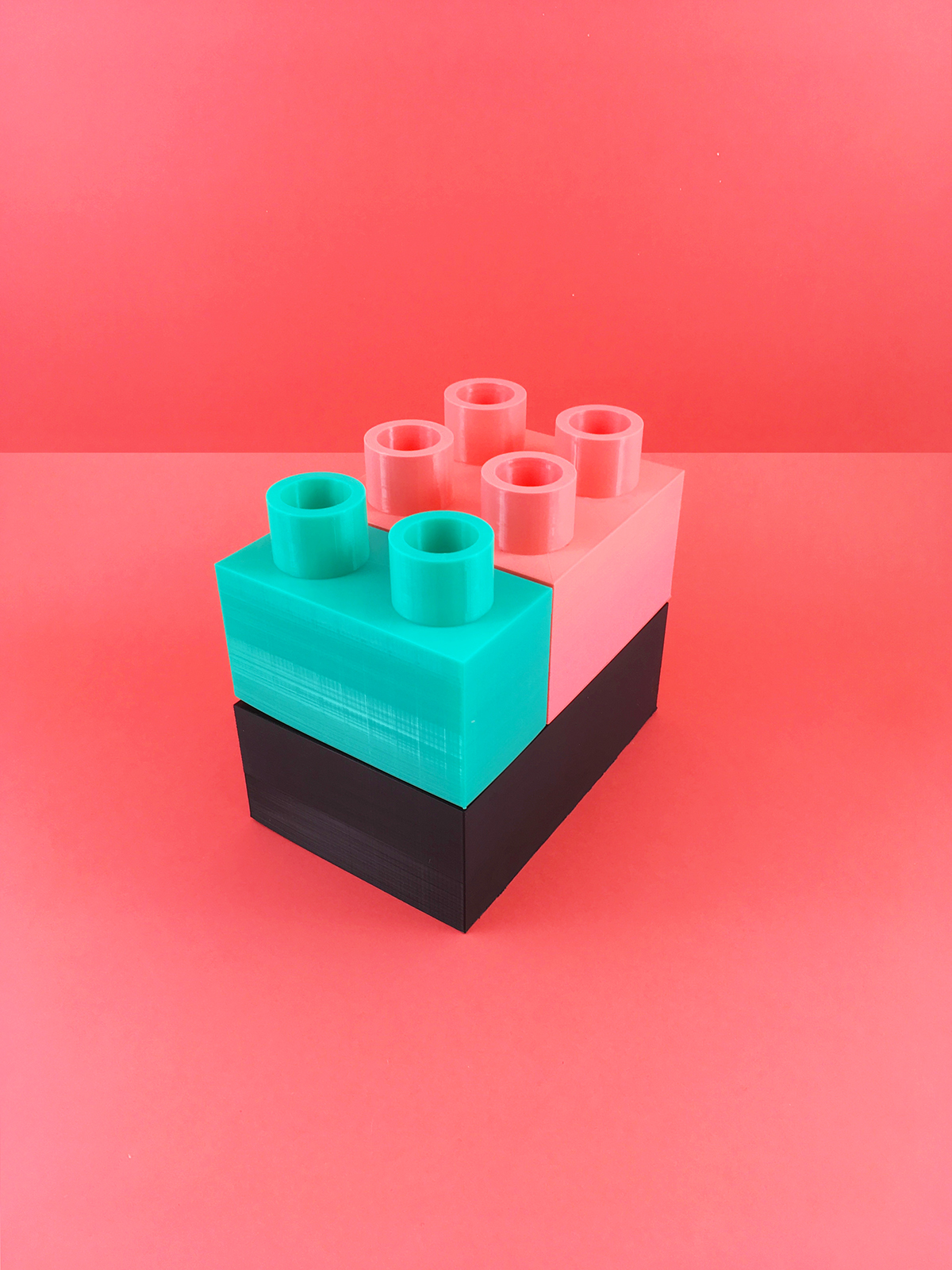 LEGO candleholder Candleholders product product design  3d printed industrial design  home decor PLA bioplastic