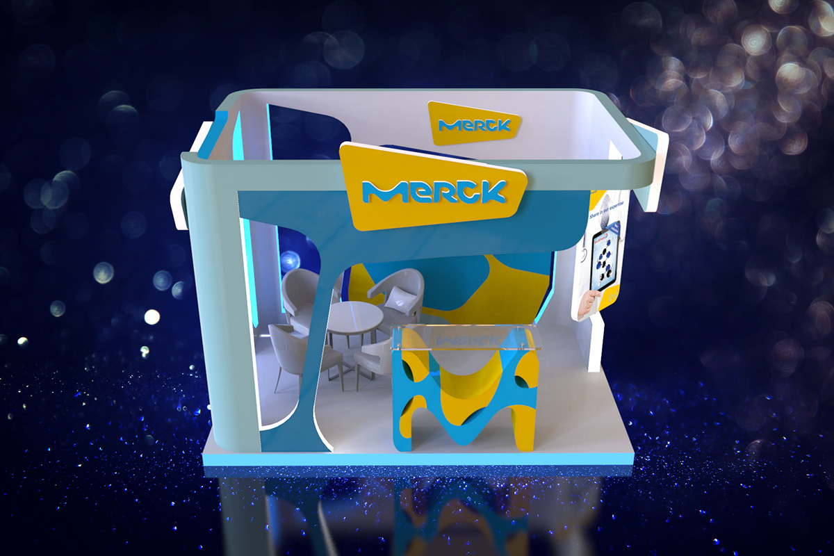 merck booth design Pharmaceutical