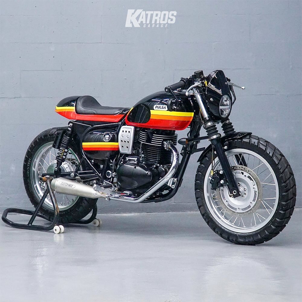 caferacer custombike design 3D motorcycle
