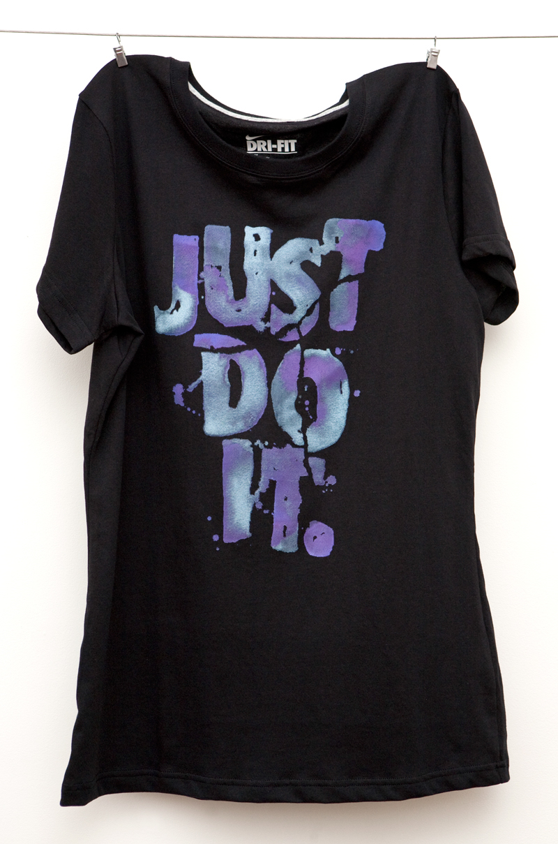 Adobe Portfolio Nike  t-shirt  watercolor apparel color Swoosh just do it