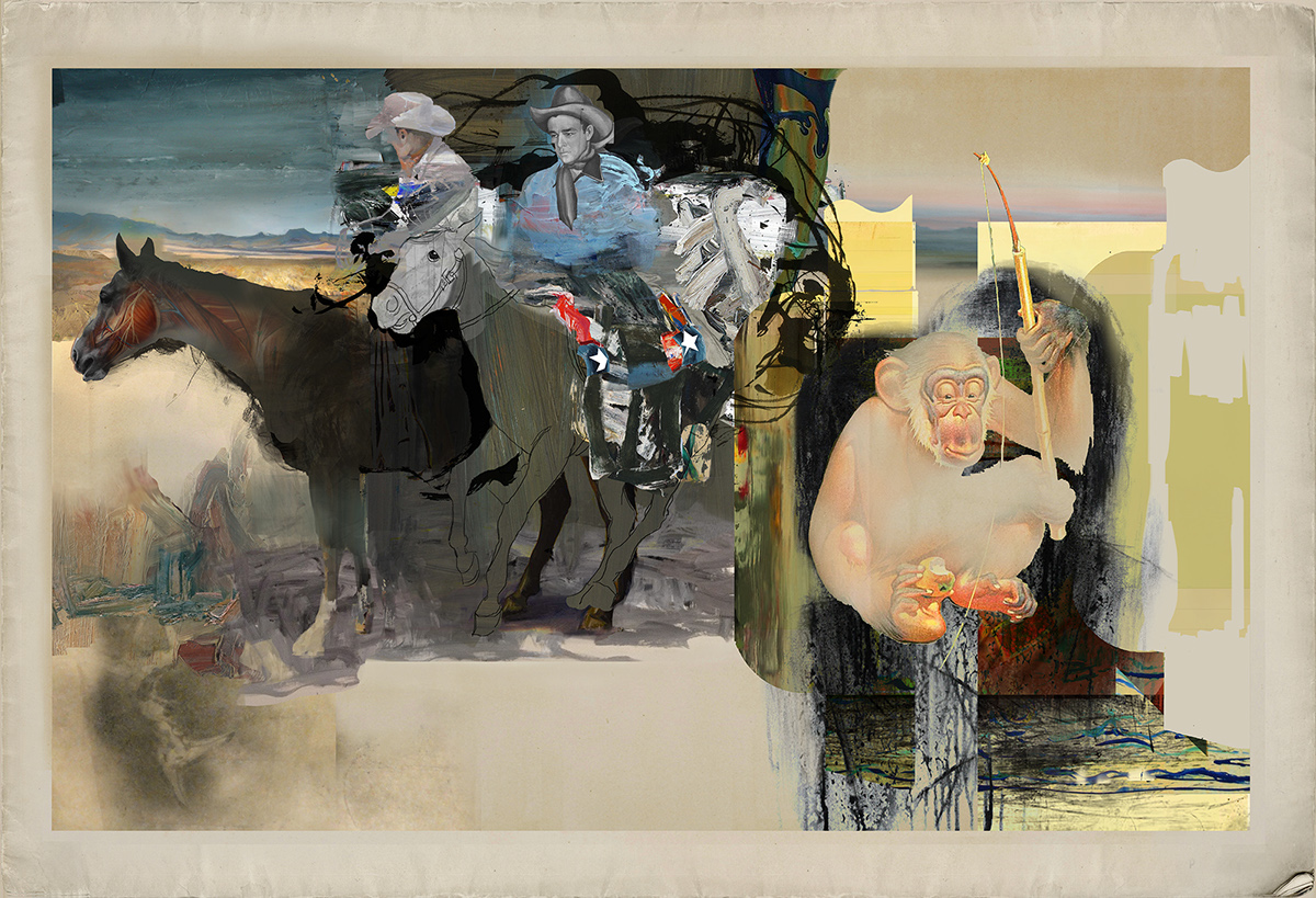 digital painting contemporary art Digital Art  artworks modern art MICA Alumni Pop Art fine art collages painting  
