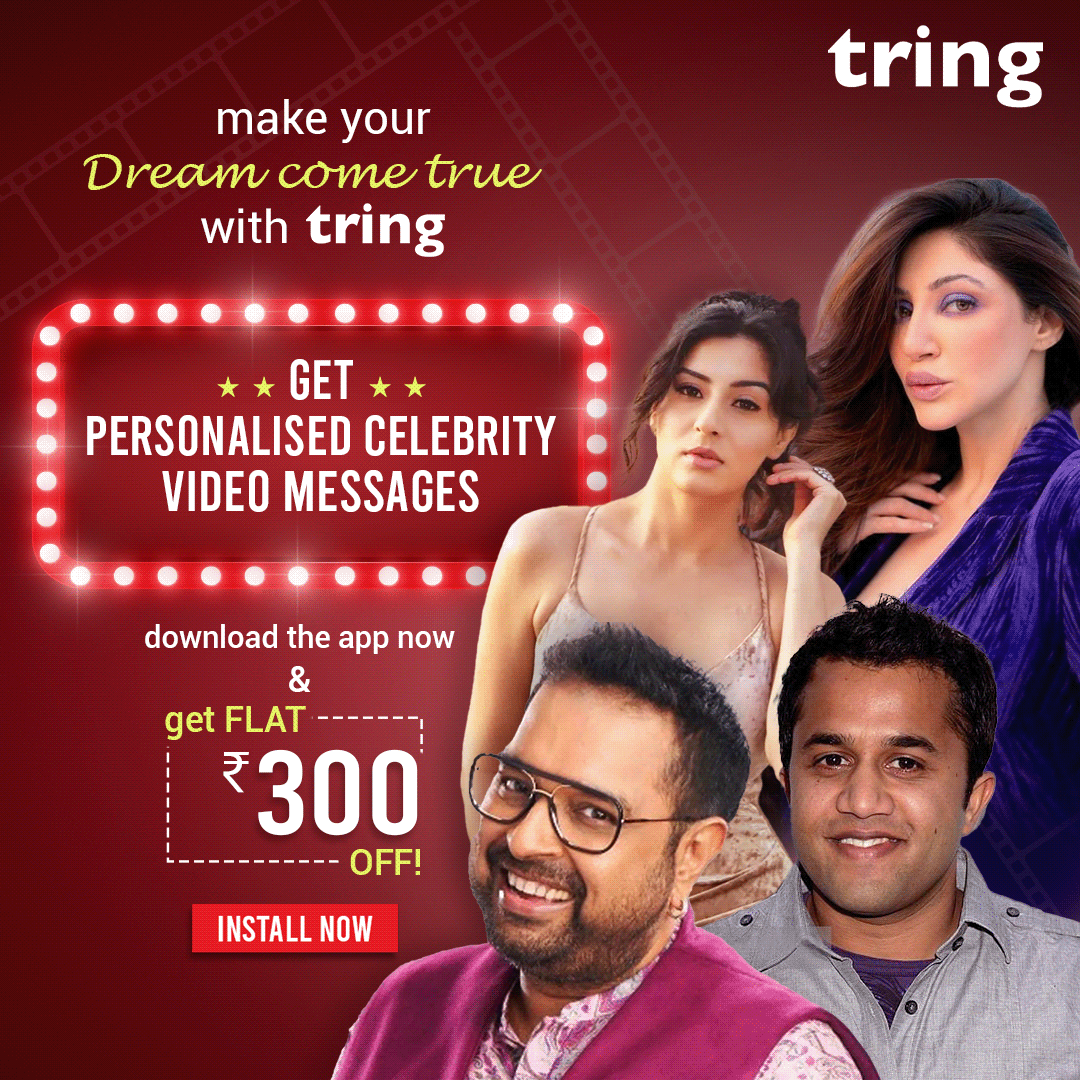 Celebrity Celebs indianstars personalisedvideocalls tring  trings