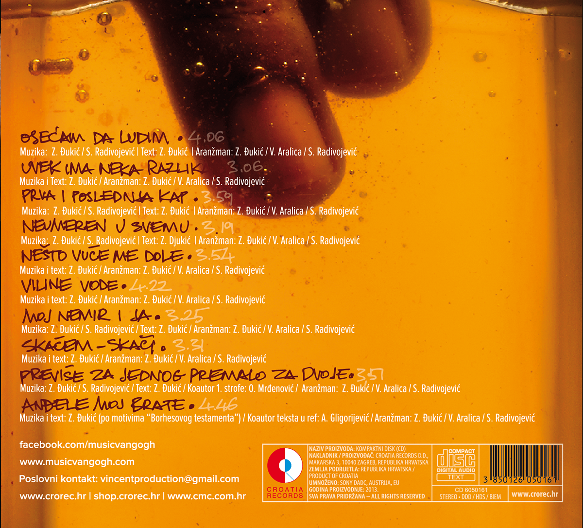 cd cover Serbia van gogh Album
