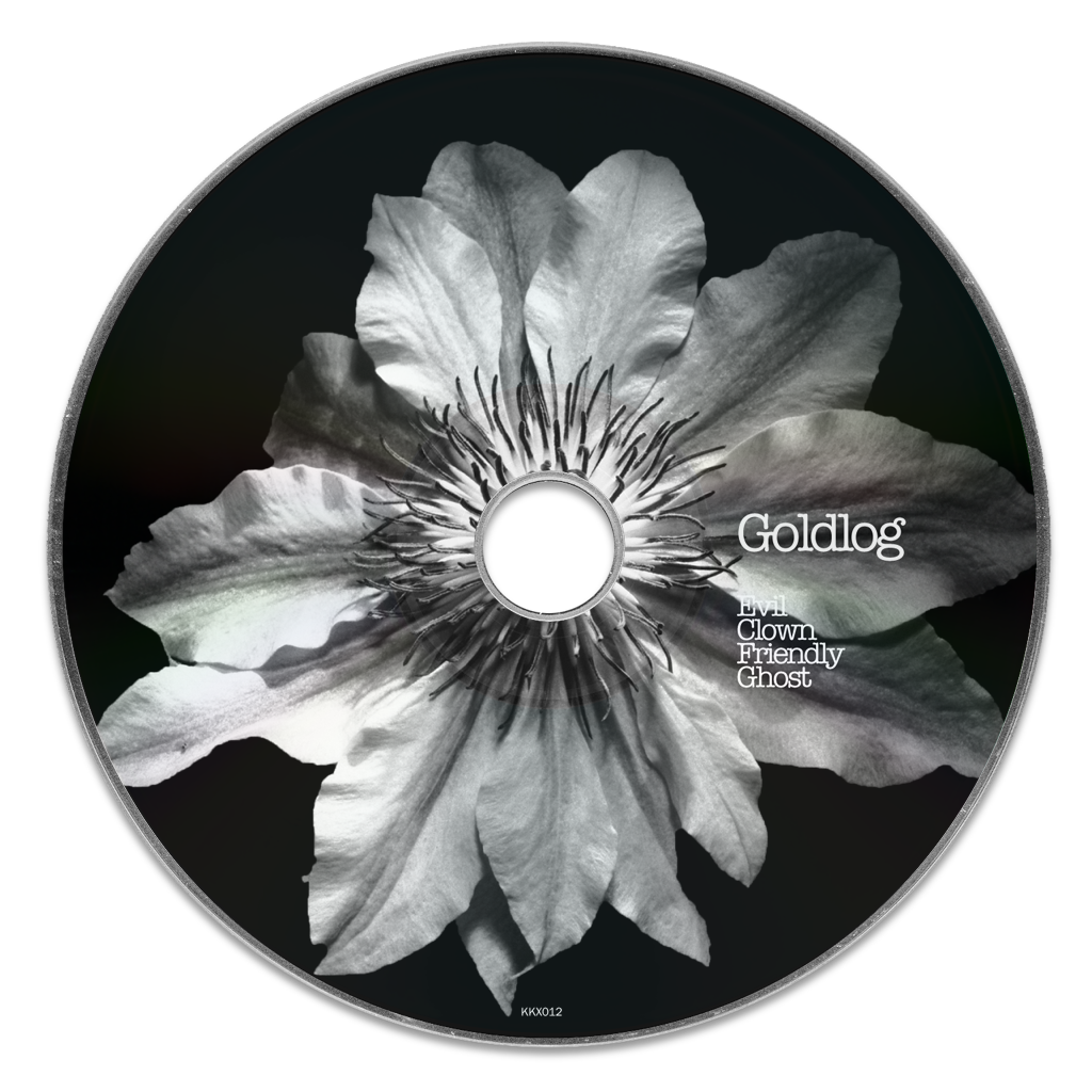 Album cover digipack band Flowers clown ghost kallegraphics goldlog