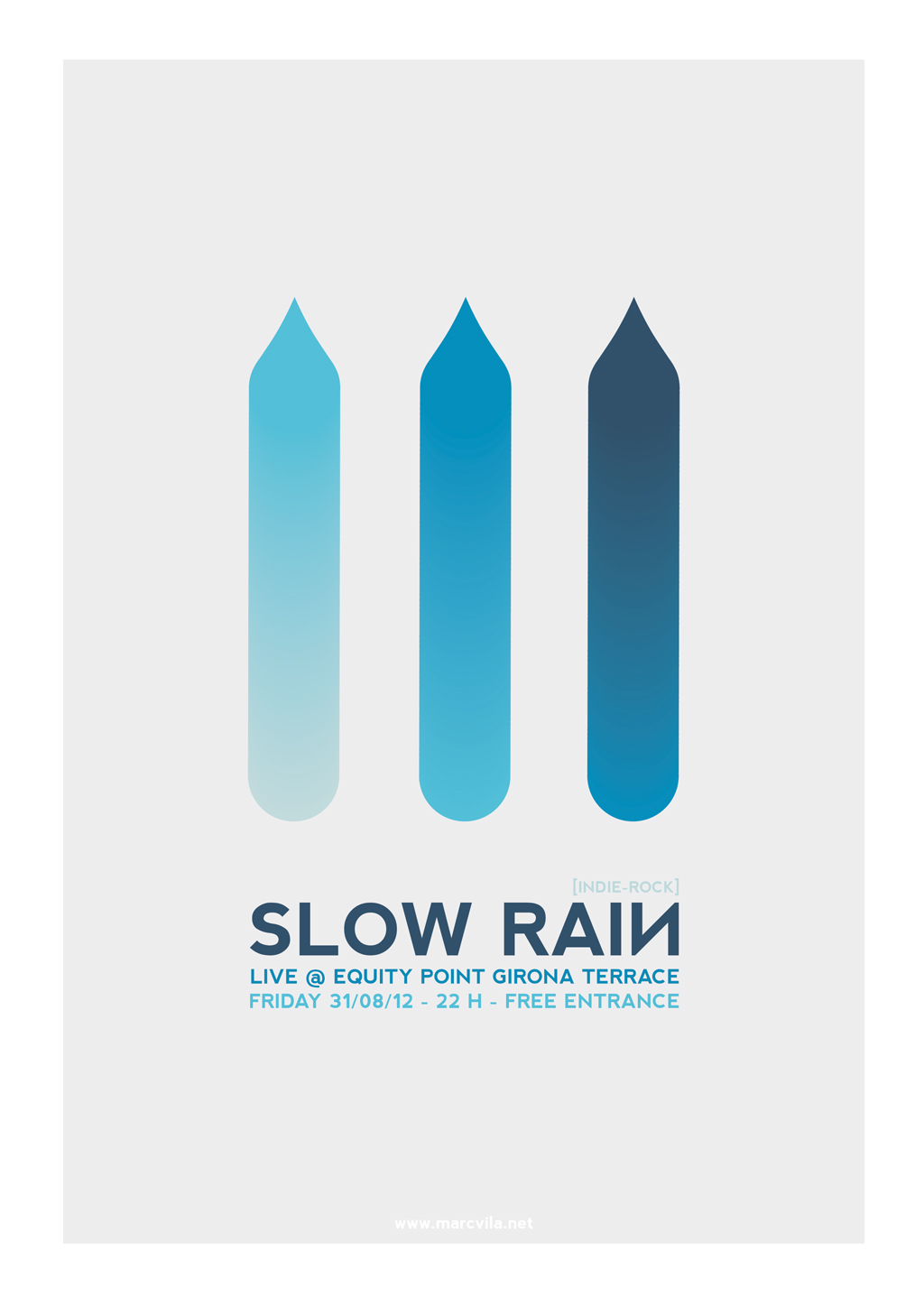 live concert poster artwork Event girona equity point rockit slow rain tom hagan