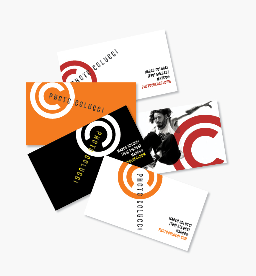 Marco Colluci photographer portraits still-life commercial logo Business Cards