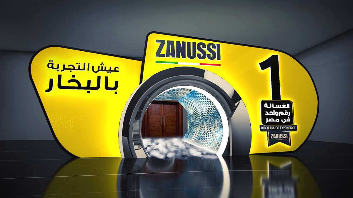 Washing Event launch Zanussi electrolux 3D Steam family