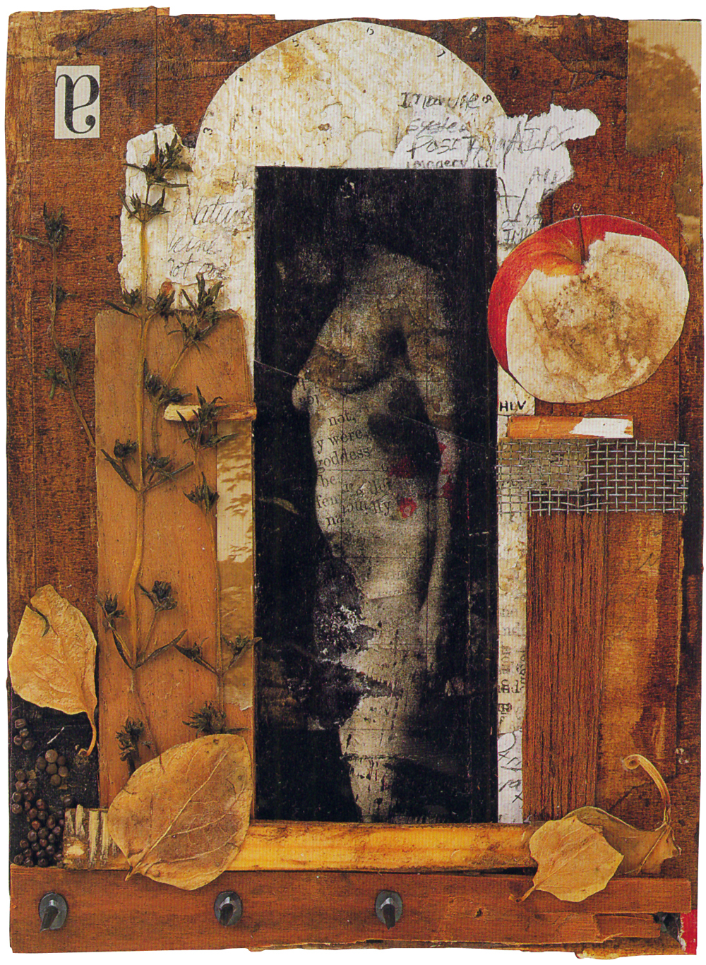 Let's Live Magazine AIDS mixed media collage Assemblage woman texture