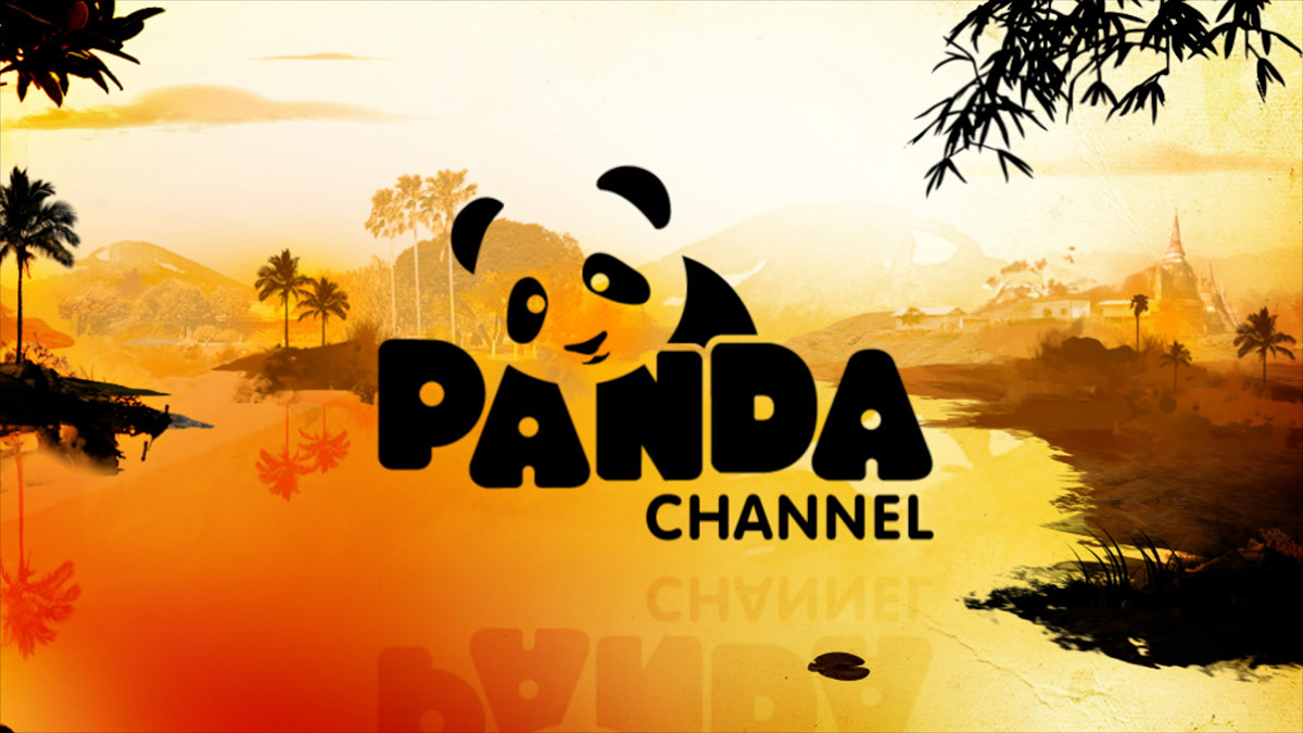 Panda Channel Panda  Thailand asia channel branding Ident zoo Chiang Mai Zoo watercolor