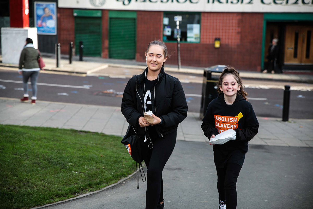 A21 walk for freedom WFF Newcastle newcastle upon tyne freedom human trafficking slavery end if movement Justice