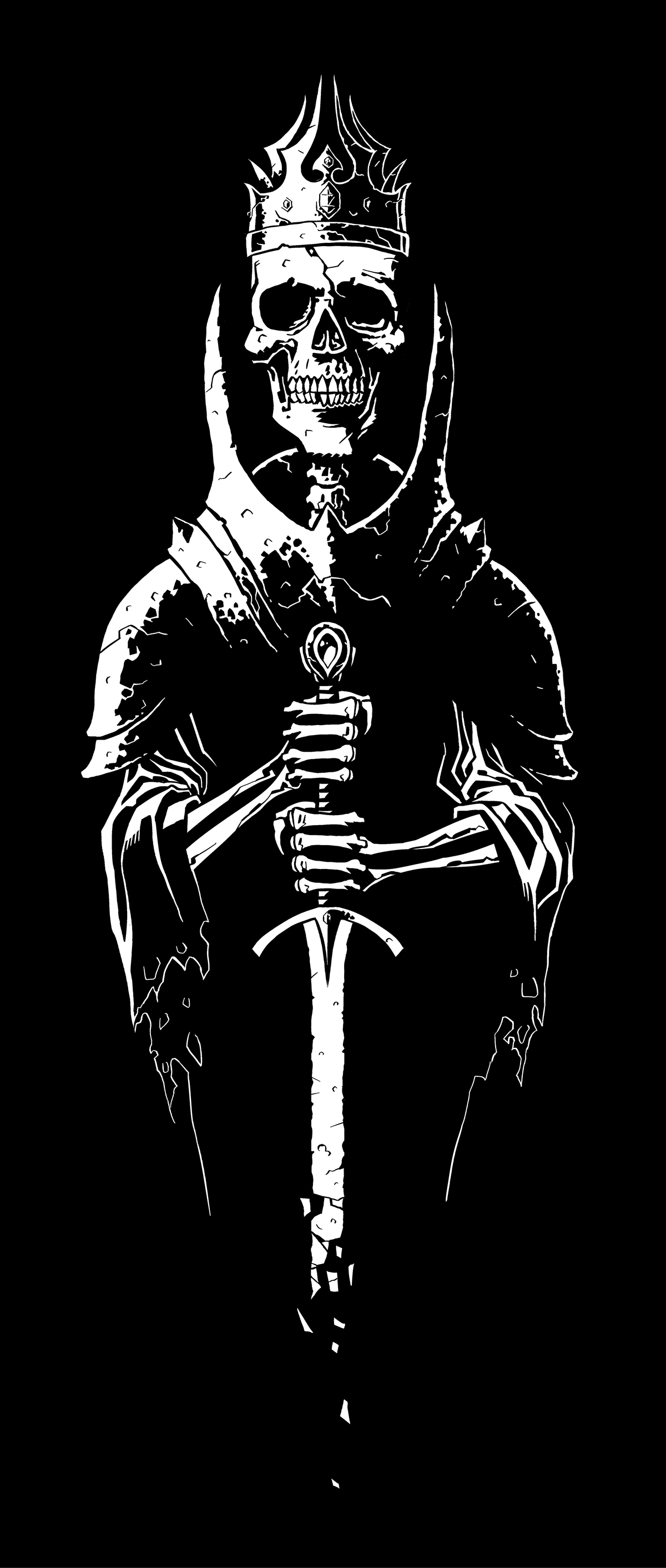 lich king Thrash Metal skull undead Sword crown king skeleton lich shirt