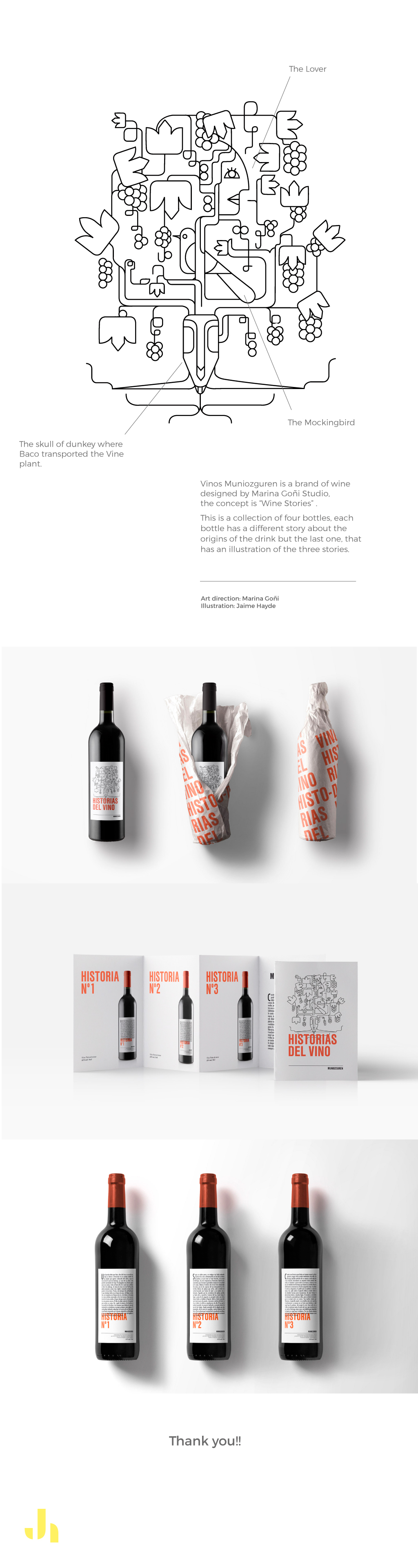 wine Label Packaging color vector story