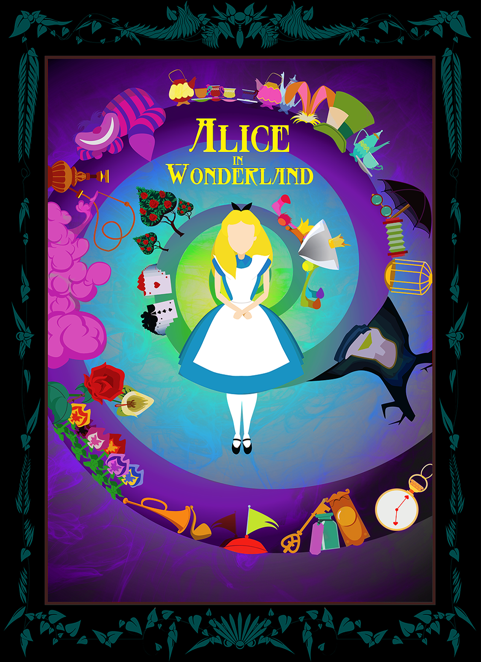 Disney's Alice in Wonderland | Graphic Illustration on Behance