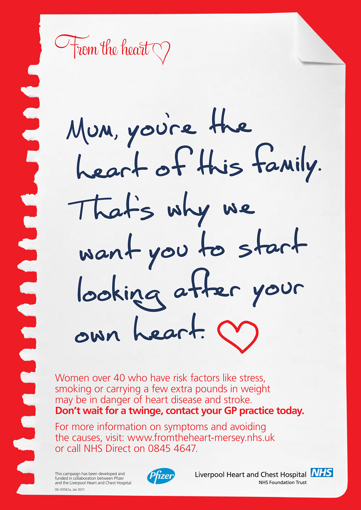 pfizer heart disease Health campaign behaviour change