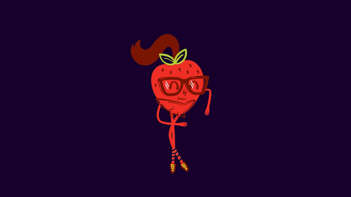 after effects Duik Character rigging strawberry DANCE  