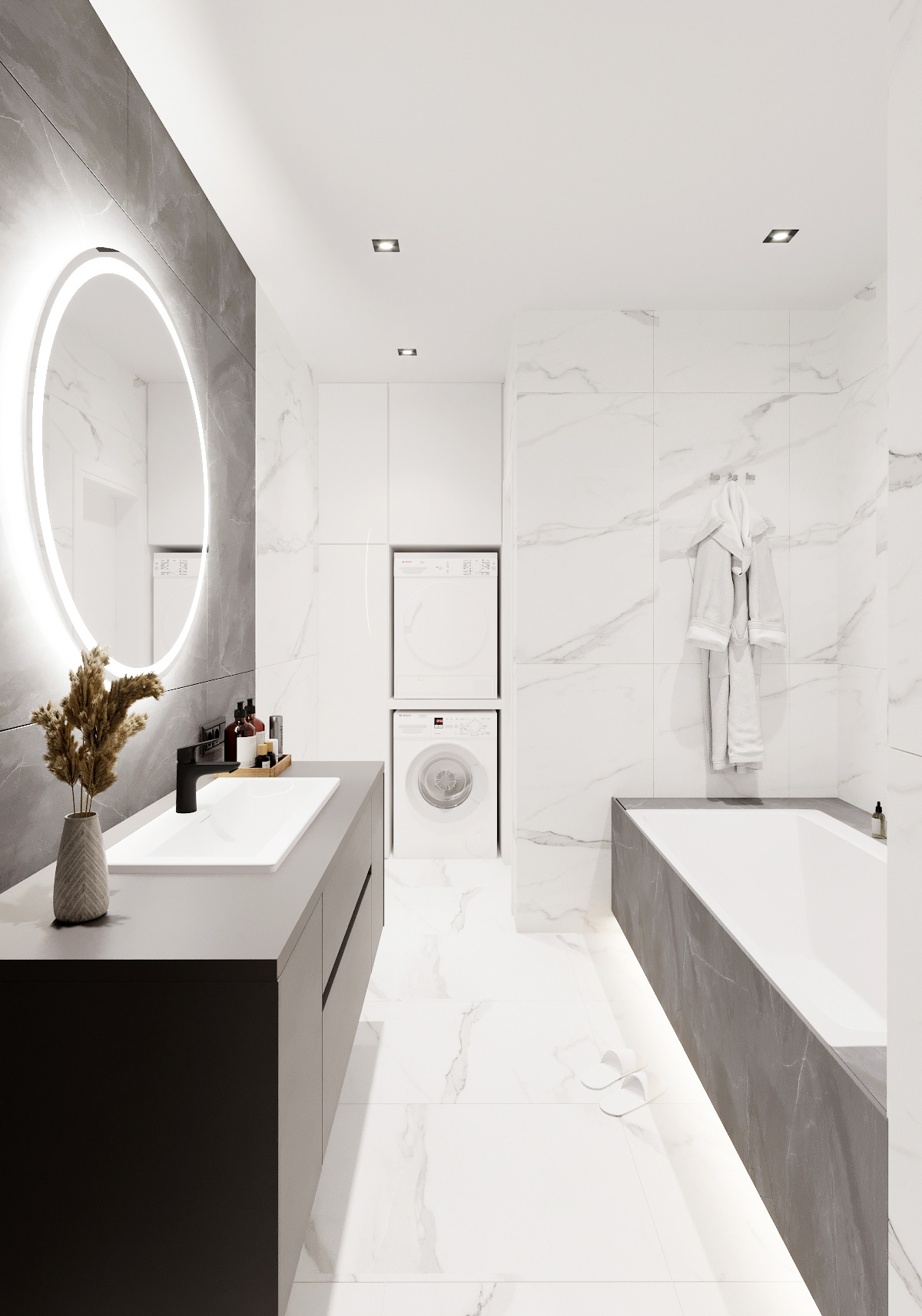3ds max apartment design bathroom bedroom design interior Design Project kitchen living romm Minimalism