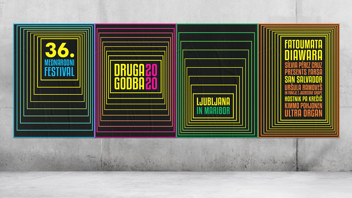 minimal poster design Music Festival Poster Design typography   visual identity