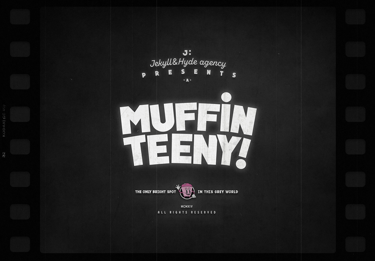 cartoon Retro movie Film   muffin forest fairytale blackandwhite silentmovie Packaging