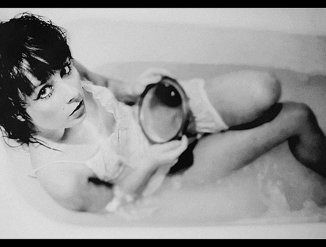 bath  bathtube  WOMAN  girl  mirror  self-portrait  portrait mirror  bathroom