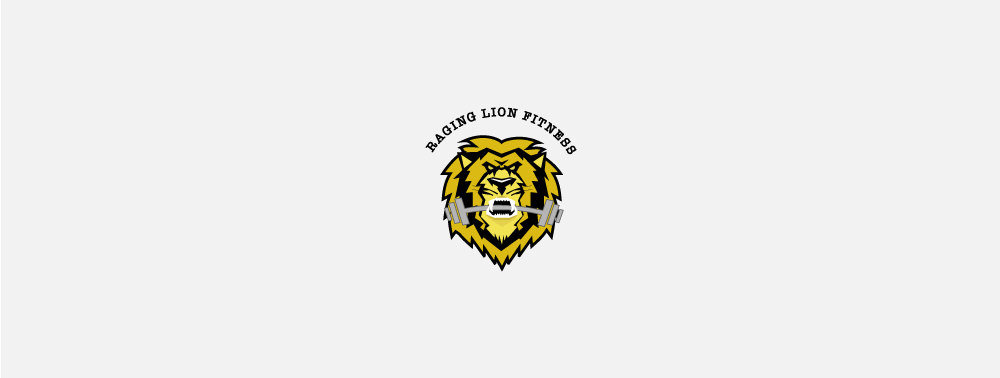 fitness logo lion sport branding 