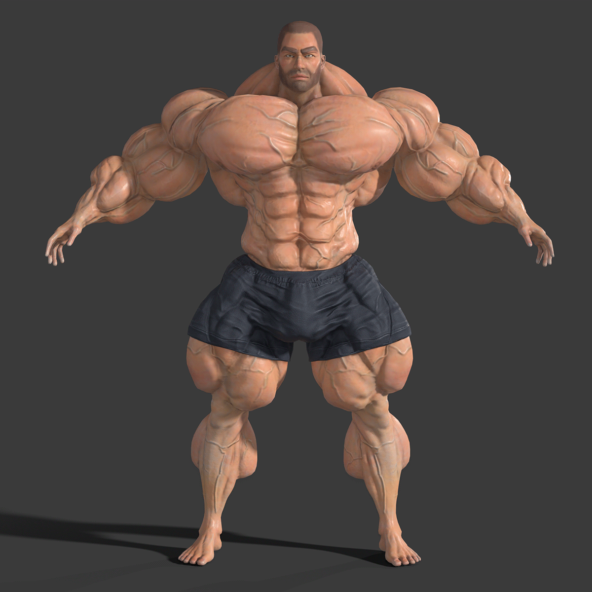 Game Art 3D lowpoly Character 3D anatomy game art