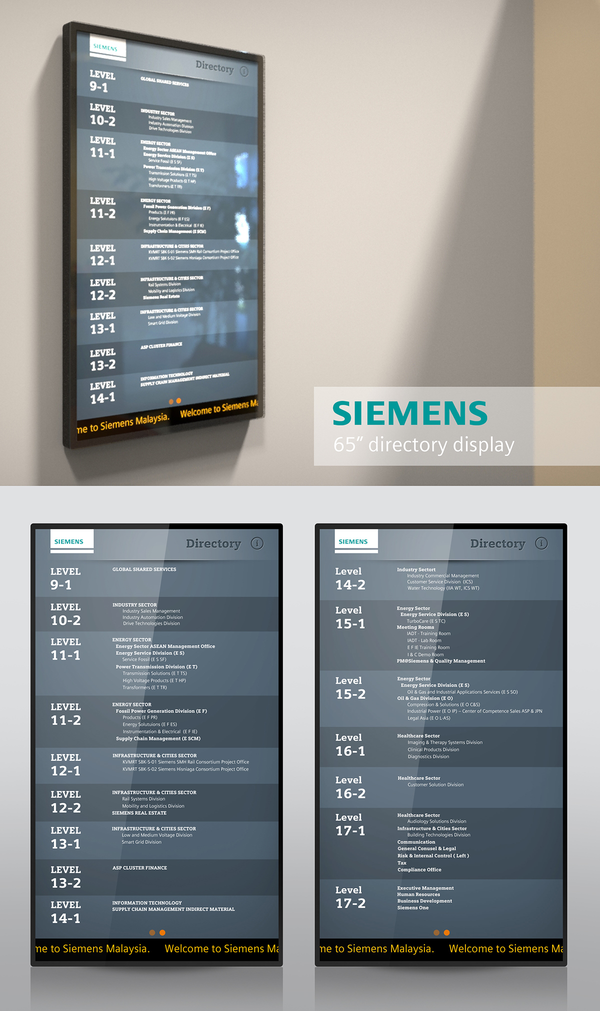 directory UI Siemens kioskmedia